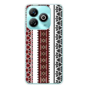 Силиконовый Чехол на ZTE Blade A75 с картинкой Вышиванки (Вышиваночки)