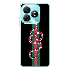 Чехлы Бренд GUCCI для ZTE Blade A75 (Змей Гуччи)