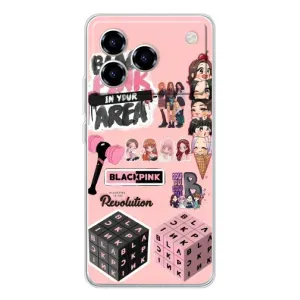 Чехлы с картинкой для ZTE Blade A76 (BLACK PINK коллаж)