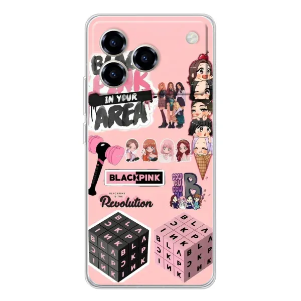 Чехол с рисунком «BLACK PINK коллаж» для ZTE Blade A76 Чехол с рисунком «BLACK PINK коллаж» для ZTE Blade A76