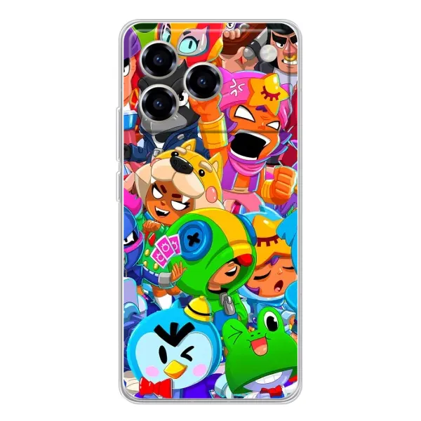Чехол с рисунком «Brawl-Stars» для ZTE Blade A76 Чехол с рисунком «Brawl-Stars» для ZTE Blade A76