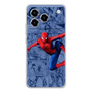 Силиконовый Чехол для ZTE Blade A76 (Человек Паук)