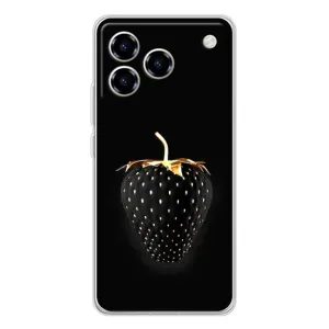 Чохол з зображенням смачної їжі для ZTE Blade A76 (Чорна полуниця)