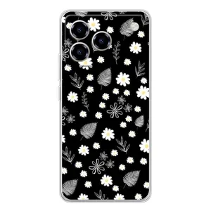 Чехлы с тематикой "ЦВЕТЫ" на ZTE Blade A76 (цветение на чорном)