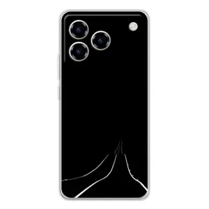 Чохол з картинками на чорному фоні для ZTE Blade A76 (Дорога)