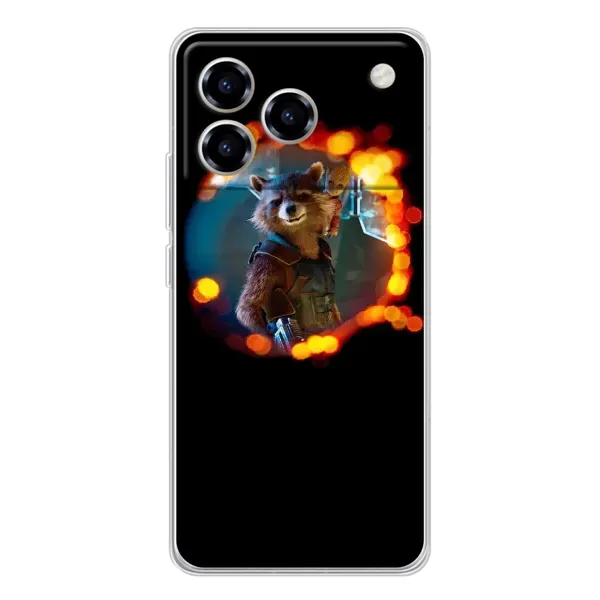 Чехол с рисунком «Енот Ракета» для ZTE Blade A76
