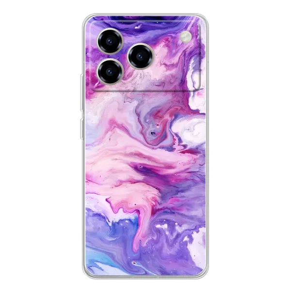 Чехол с рисунком «Фиолетовый мрамор» для ZTE Blade A76 Чехол с рисунком «Фиолетовый мрамор» для ZTE Blade A76