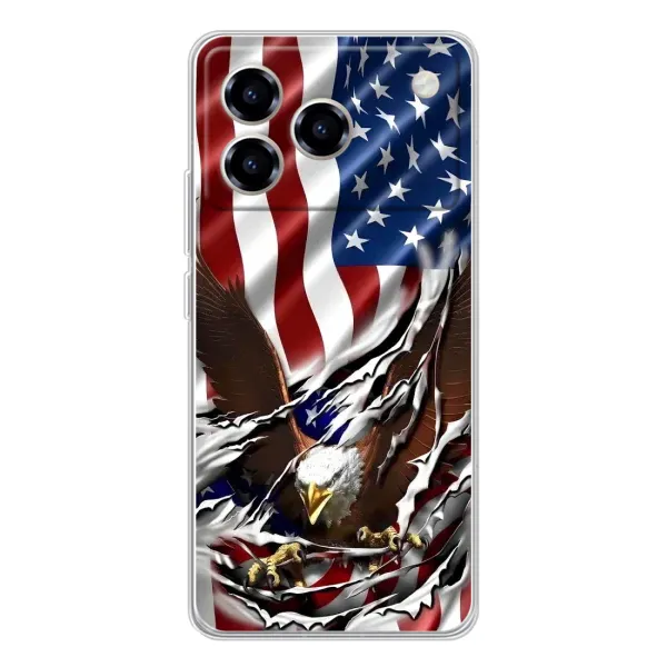 Чехол с рисунком «Флаг USA» для ZTE Blade A76 Чехол с рисунком «Флаг USA» для ZTE Blade A76