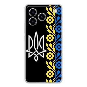 Силіконовый Чохол на ZTE Blade A76 (Герб и вишиванка)