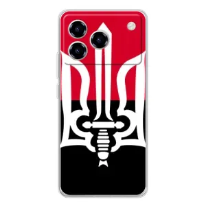 Чохли УПА (Червоно-Чорний) на ZTE Blade A76 (Герб України)