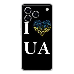 Силиконовый Чехол на ZTE Blade A76 (Я-Украина) (I Love UA)