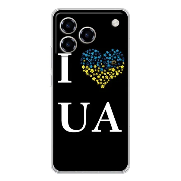 Чехол с рисунком «I Love UA» для ZTE Blade A76 Чехол с рисунком «I Love UA» для ZTE Blade A76