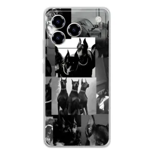 Чохол ДОБЕРМАН для ZTE Blade A76 (Колаж Доберман)