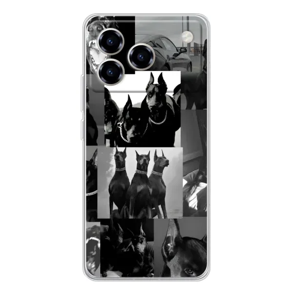 Чехол с рисунком «Коллаж Доберман» для ZTE Blade A76 Чехол с рисунком «Коллаж Доберман» для ZTE Blade A76