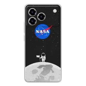 Силіконовый бампер з принтом "Наса" на ZTE Blade A76 (Космонавт NASA)