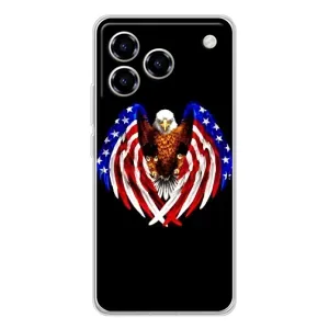 Чохол Прапор USA для ZTE Blade A76 (Крила США)