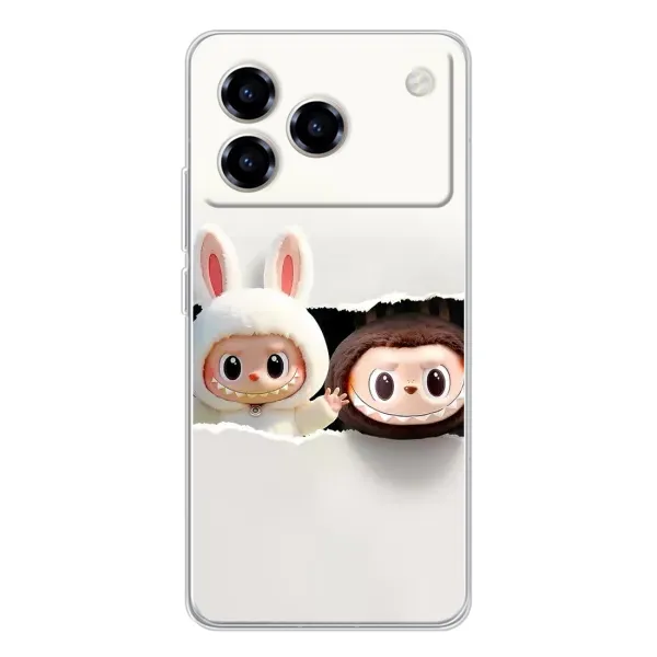 Чехол с рисунком «Фигурки Labubu» для ZTE Blade A76