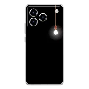 Чохол з картинками на чорному фоні для ZTE Blade A76 (Лампочка)