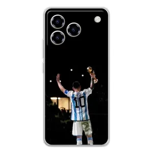 Чехлы Лео Месси Аргентина для ZTE Blade A76 (Лео Чемпион)