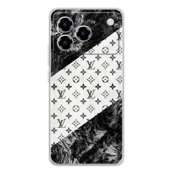 Чехол с рисунком «LV на белом» для ZTE Blade A76 Чехол с рисунком «LV на белом» для ZTE Blade A76