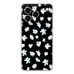 Чехол с ромашками на ZTE Blade A76 (Маленькие ромашки)