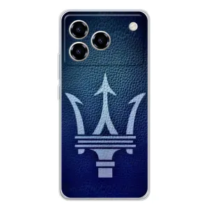 Чехлы с тематикой "Крутые машины" на ZTE Blade A76 (Лого Maserati)