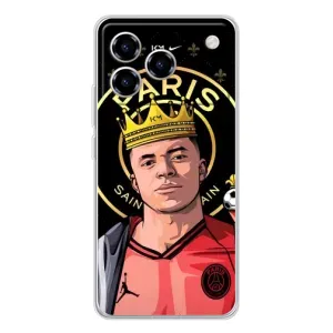 Чехол (TPU) с Футболистом на ZTE Blade A76 (Mbappe King)