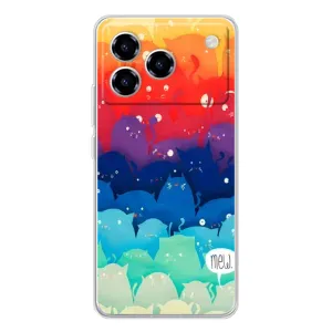 Силіконовий чохол з котиком для ZTE Blade A76