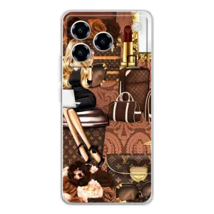 Чехол Стиль Louis Vuitton на ZTE Blade A76 (Мода Луи Виттон)