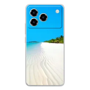 Летний Чехол на ZTE Blade A76 (Море песок)