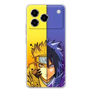 Купить Чохли на телефон з принтом Anime для ZTE Blade A76 (Naruto Vs Sasuke)