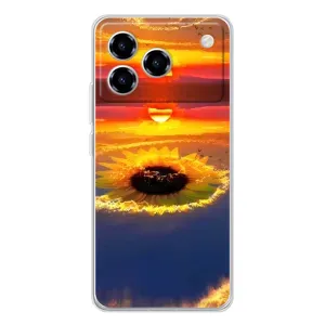 Чехлы с картинкой Подсолнухов для Блейд А76 (Небо подсолнух)