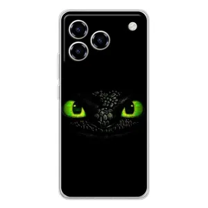 Чехол дракон Беззубик для ZTE Blade A76 (Глаза Беззубика)