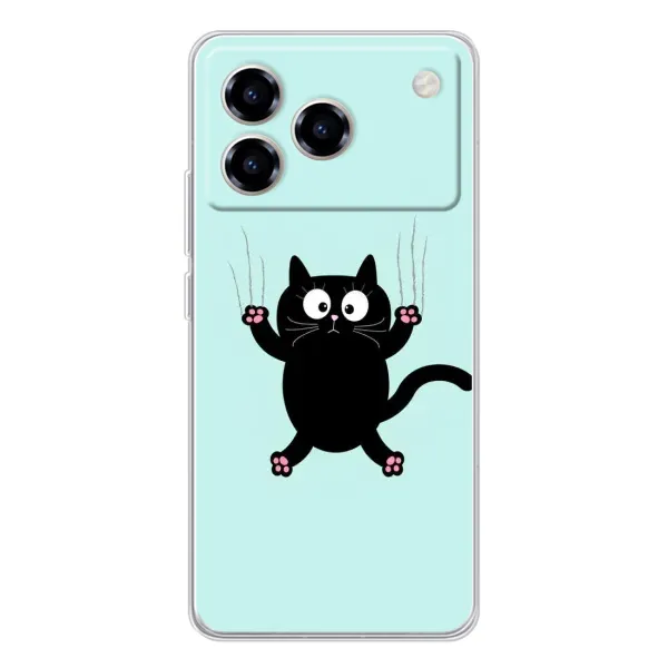 Чехол с рисунком «Падающий кот» для ZTE Blade A76