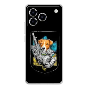 Чехол с принтом для ZTE Blade A76 (Патрон Воин)