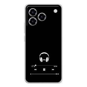 Чохол з картинками на чорному фоні для ZTE Blade A76 (Плеєр)