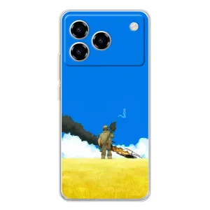 Чехлы на военную тематику для ZTE Blade A76 (Попадание)