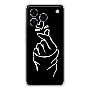 Чохол (Знак сердечка) для ZTE Blade A76 (Сердечко на чорному)