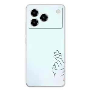 Чохол (Знак сердечка) для ZTE Blade A76 (Сердечко на блакитному)