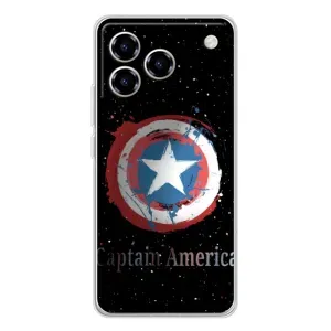 Чехол с Щитом Капитана Америки на ZTE Blade A76 (Щит Капитана)