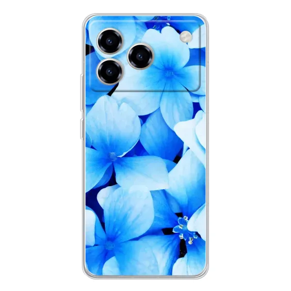 Чехол с рисунком «Синие цветы» для ZTE Blade A76 Чехол с рисунком «Синие цветы» для ZTE Blade A76