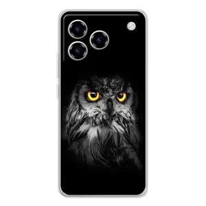 Чохли з принтом СОВИ для ZTE Blade A76 (Сова на чорному)