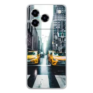 Силиконовый бампер (Работники) на ZTE Blade A76 (Такси)
