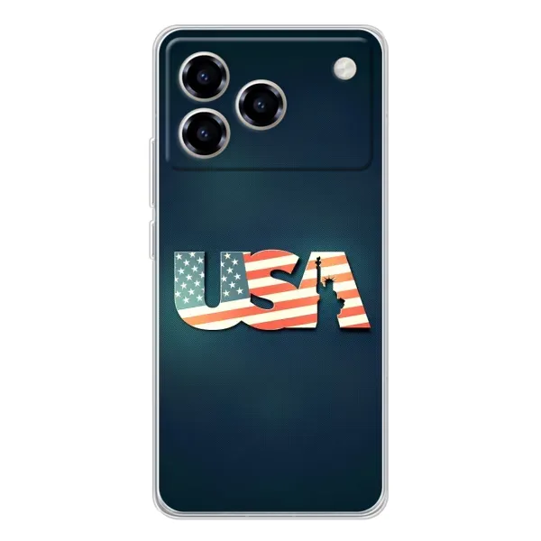 Чехол с рисунком «USA» для ZTE Blade A76 Чехол с рисунком «USA» для ZTE Blade A76