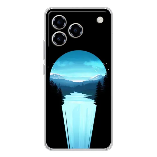 Чехол с рисунком «Синий Водопад» для ZTE Blade A76 Чехол с рисунком «Синий Водопад» для ZTE Blade A76