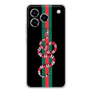 Чехлы Бренд GUCCI для ZTE Blade A76 (Змей Гуччи)