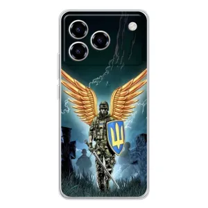 Патриотический Чехол для ZTE Blade A76 (ЗСУ з крильями)