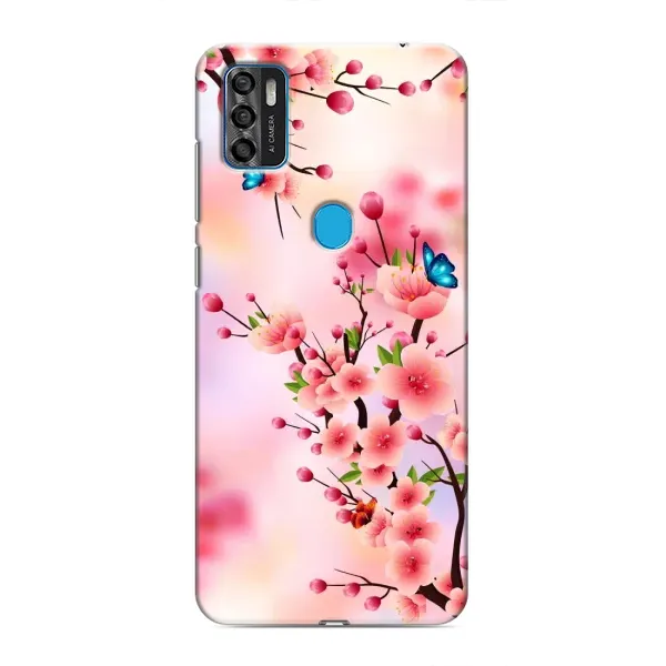 Чехол с рисунком «Бабочки на сакуре» для ZTE Blade A7s 2020 Чехол с рисунком «Бабочки на сакуре» для ZTE Blade A7s 2020
