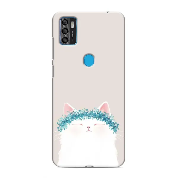 Чехол с рисунком «Белый котик» для ZTE Blade A7s 2020 Чехол с рисунком «Белый котик» для ZTE Blade A7s 2020