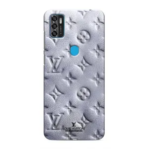 Текстурный Чехол Louis Vuitton для ЗТЕ Блейд А7с (2020) (Белый ЛВ)